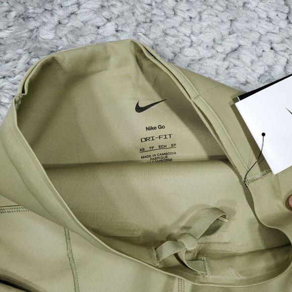 Nike Go Firm Support High Rise 7/8 Leggings Pockets Infinalock Green Size XS - Picture 7 of 12
